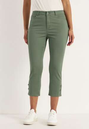 Cellbes of Sweden CROP WITH FIVE-POCKET DESIGN - Slim fit jeans - khaki green