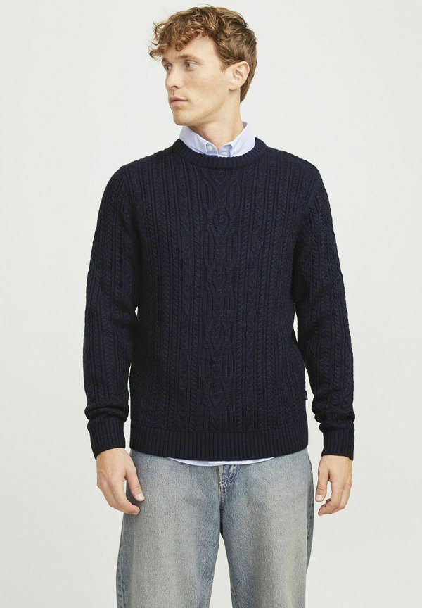 JPRBLUDIOGO CABLE KNIT  - Jumper - night sky