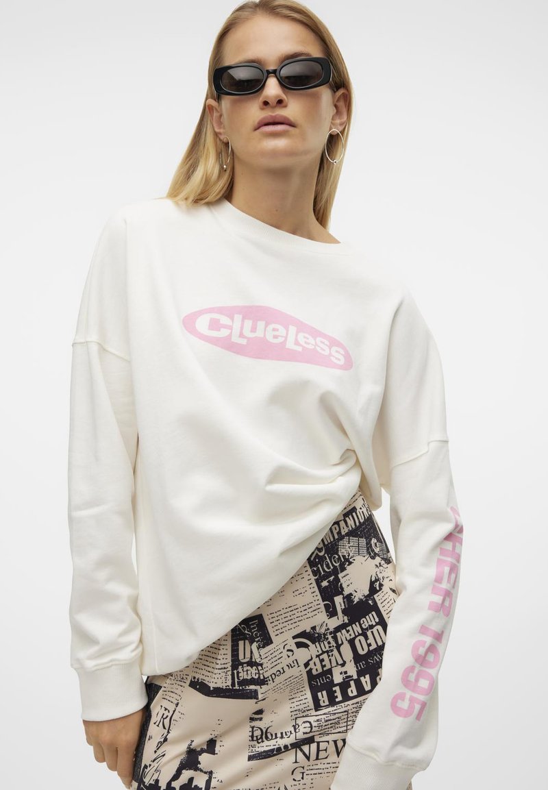 SOMETHINGNEW EMILY CLUELESS - Sweatshirt - star white