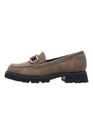 Tamaris, SLIPPER - Scarpe con plateau - taupe suede