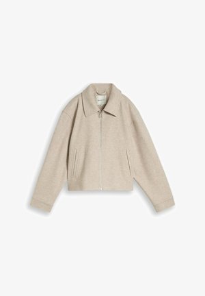 TOM TAILOR DENIM, TOM TAILOR DENIM JACKEN ÜBERGANGSJACKE MIT KRAGEN - Giacca da mezza stagione - atmosphere beige melange