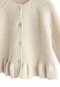 Next FRILL REGULAR FIT - Kardigán - cream