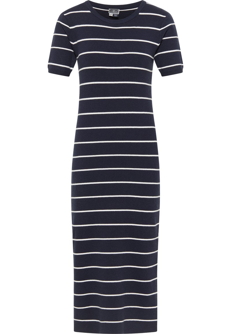 dreimaster Gebreide jurk blauw dreimaster Gebreide jurk blauw