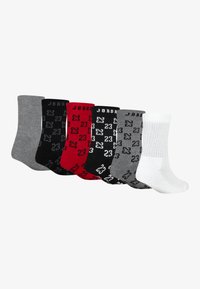 Jordan MONOGRAM ESSENTIAL CREW UNISEX 6 PACK - Calze - black