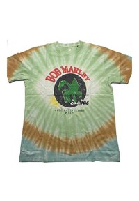 Paradiso Clothing BOB MARLEY EXODUS ANNIVERSARY TIE DYE - Print T-shirt - green