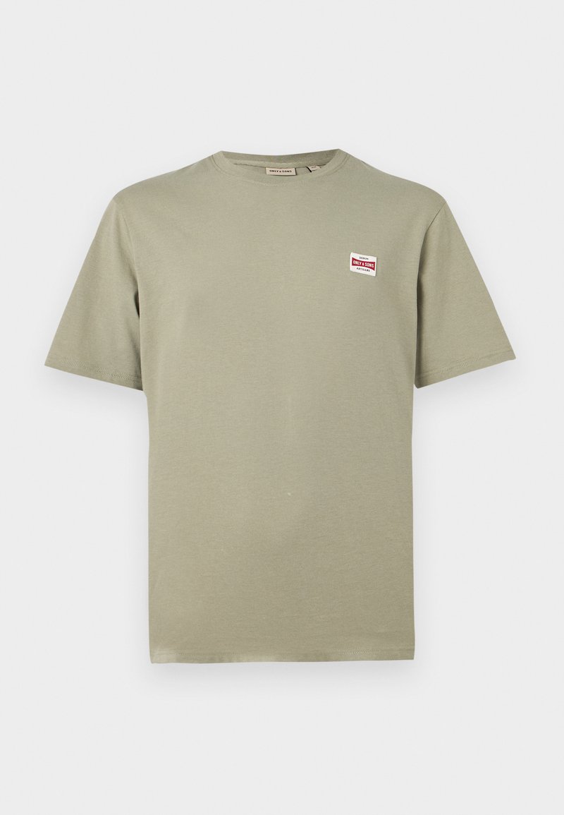 Only & Sons T-shirt basic lichtgroen gemêleerd