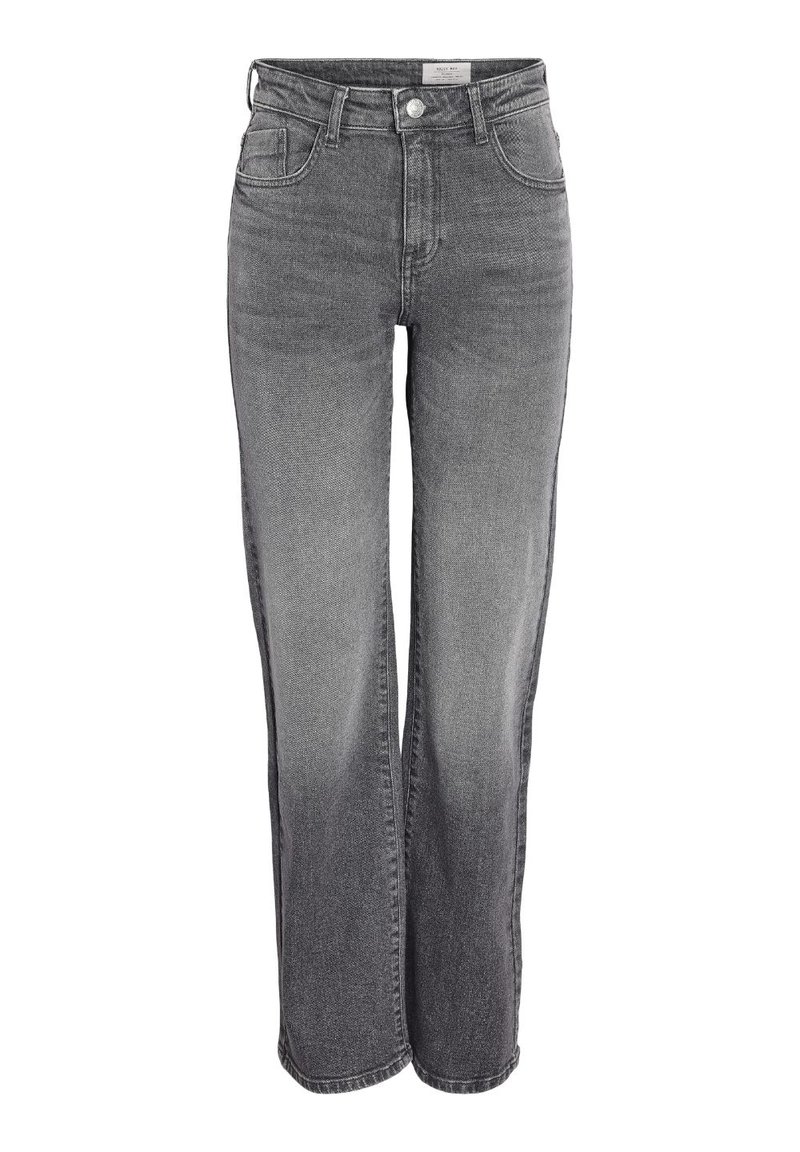 Noisy May Wide leg grijs denim/greydenim
