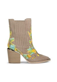 Bottines de cowboy / motard - multicolor