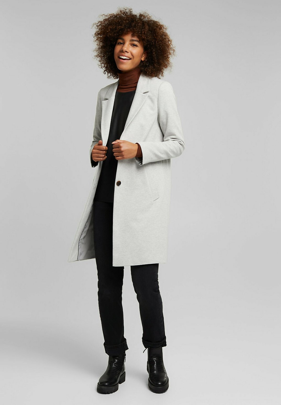 esprit grey coat