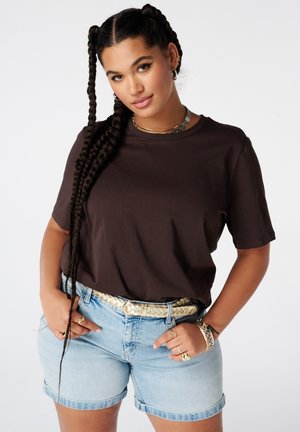 MS Mode, T-SHIRT - T-shirt basic - dark brown