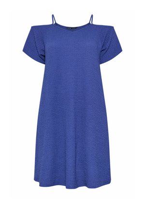 Yours Clothing, WOMEN'S MINI DRESSES - Hverdagskjole - 
neon blue