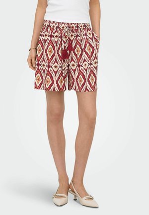 ONLY, SHORTS ONLMIKASI REGULAR FIT SHORTS - Shorts - brick red
