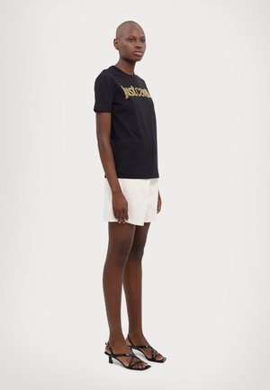 LOGO STUDS - T-shirt con stampa - black
