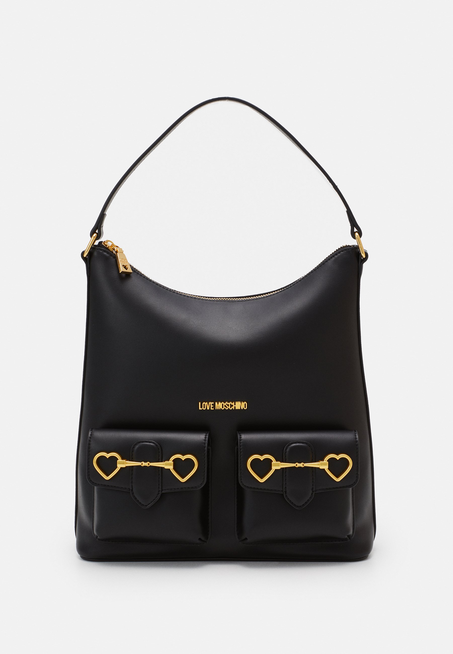 Love Moschino SOFT HEART HARDWARE - Borsa a mano - nero - Zalando.it