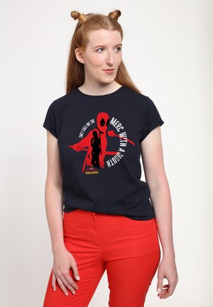 Henry Tiger, DEADPOOL & WOLVERINE MERC WITH A MOUTH - T-shirts print - french navy
