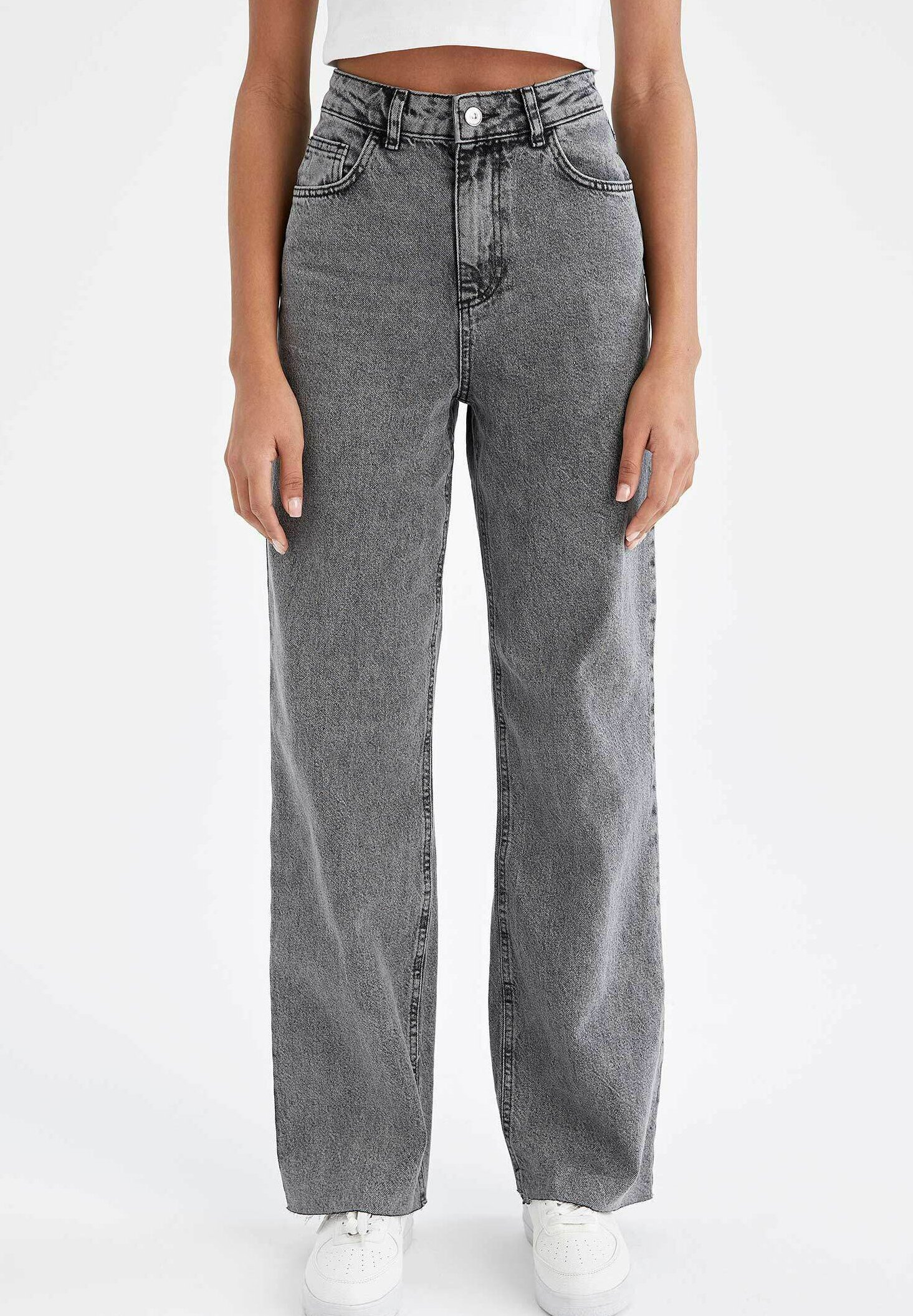 DeFacto WIDE LEG - Jeans bootcut - grey/grigio - Zalando.it