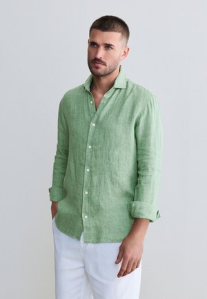 Next REGULAR FIT-SIGNATURE TEXTURED - Chemise - green