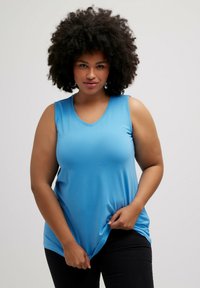 Ulla Popken ÄRMELLOS - Top - blue