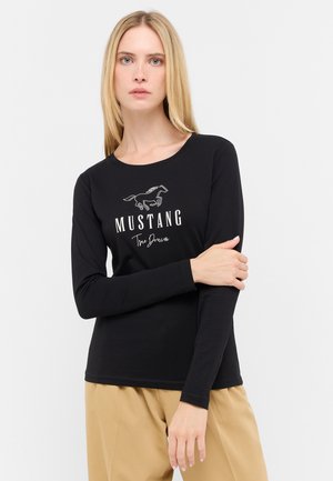 Mustang Langarmshirt - schwarz