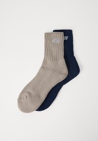 LOW GAUGE RELAXED ANKLE UNISEX 2 PACK - Kojinės - black/beige