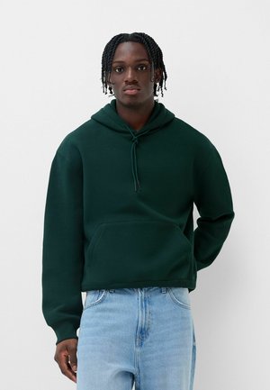 Bershka Hoodie - dark green