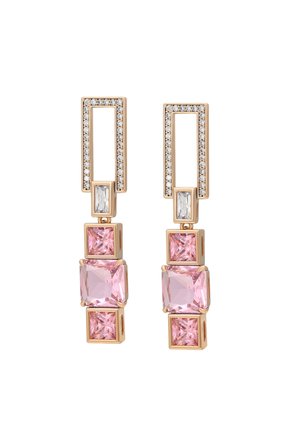 Cercei - rose gold - coloured pink