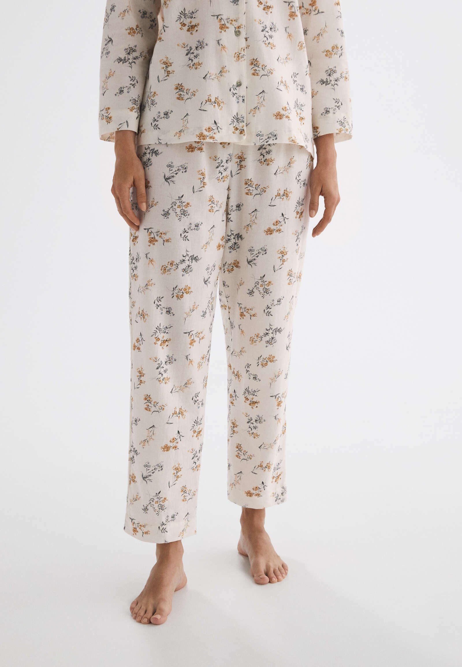 OYSHO Pantaloni del pigiama - beige - Zalando