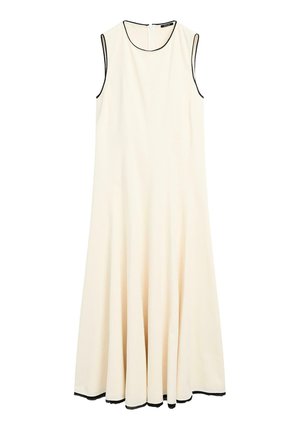 Massimo Dutti FLOUNCE WITH CONTRAST TRIMS - Robe de jour - beige