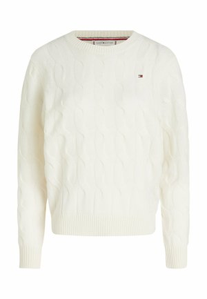 Tommy Hilfiger SOFT CABLE - Svetr - ivory petal