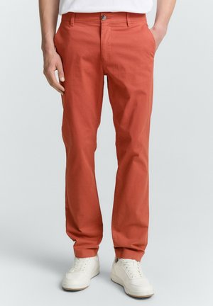 Pantalon classique - rust red