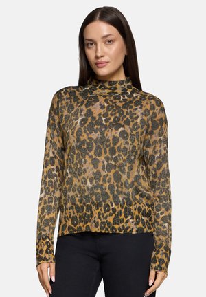 Pullover - taupe yellow