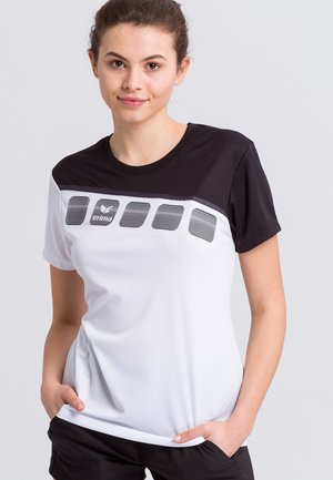 T-shirt print - white/black