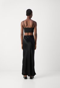 Mos Mosh GLOSSI SKIRT - Fustă maxi - black