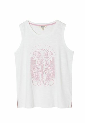 FatFace, REGULAR FIT - PALM TREE GRAPHIC TANK TOP . - Topp - white