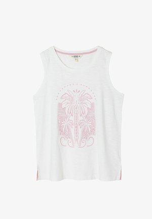 FatFace, REGULAR FIT - PALM TREE GRAPHIC TANK TOP . - Topp - white