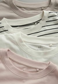 THE SET 4 PACK REGULAR FIT - Langarmshirt - taupe brown cream pink black cream stripe