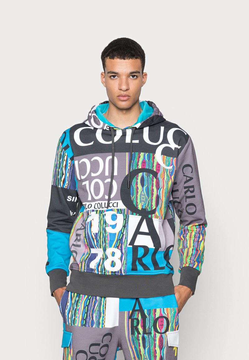 Carlo Colucci HOODIE - Camisola - antracite