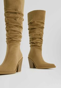 Bershka Cowboy- / Bikerboots - camel