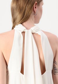 Malina SABRINA HALTER NECK RUFFLED DRESS - Juhlamekko - white