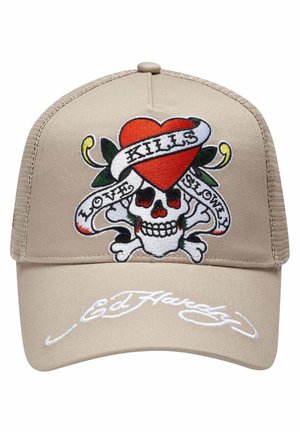 LOVE-SLOWLY TWILL FRONT - Cap - chinchilla