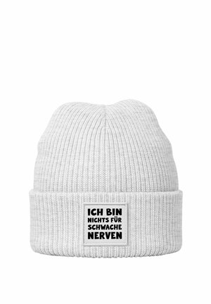 PATCH BIN NICHTS FÜR SCHWACHE NERVEN - Mütze - grau