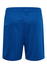 Bermudas deportivas para hombre en color azul, confeccionadas con un tejido ligero y suave. Cuentan con una cintura elástica y un diseño simple y funcional.