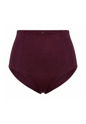 Ulla Popken, PANTYBROEKJE, HIGH WAIST, JACQUARD INET - Shorties - dark claret