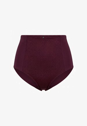 Ulla Popken, PANTYBROEKJE, HIGH WAIST, JACQUARD INET - Shorties - dark claret