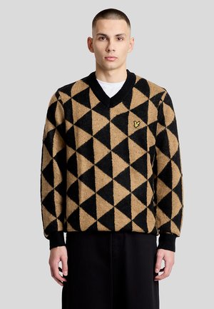 Lyle & Scott, Strickpullover - y221 jet black bourbon