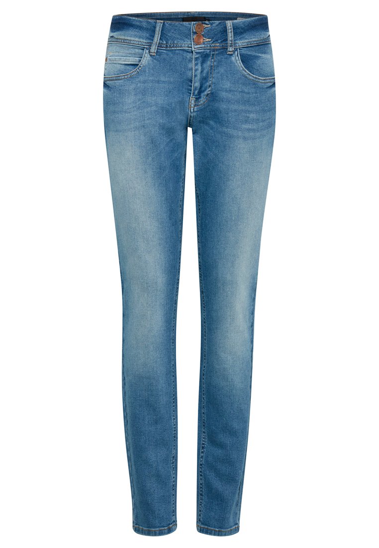PULZ Slim fit jeans lichtblauw denim PULZ Slim fit jeans lichtblauw denim