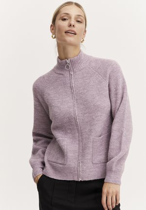 BYMARTINE POCKET - Cardigan - orchid haze melange