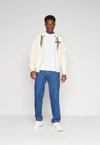 Tommy Hilfiger GLOBAL STRIPE HOODED ZIP - Felpa con zip - calico