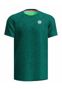 BIDI BADU SPIKE CREW TWO COLORED TEE - Camiseta estampada - dunkelgrün grün
