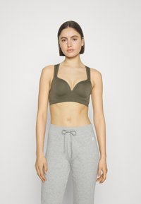 ONLY Play ONPMARTINE SEAMLESS BRA OPUS - Sportski grudnjak sa srednje jakom potporom - dusty olive